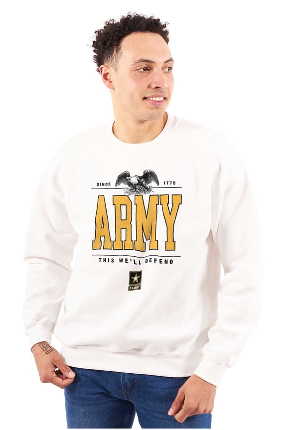 US Army Logo This We'll Defend Eagle Unisex Plus Size Sweatshirt Brisco Brands 2X