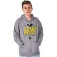 thumbnail image 1 of US Army Logo This We'll Defend Eagle Unisex Plus Size Zip Hoodie Brisco Brands 2X, 1 of 5
