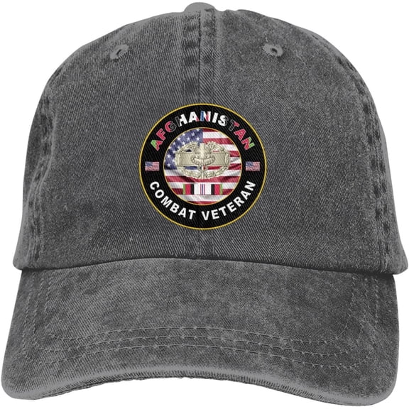 US Army Medic Afghanistan Combat Veteran Dad Hat Baseball Unisex Baseball Adjustable Washed Cap