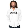 thumbnail image 1 of US Army Military Logo PT Training Zip Up Hoodie Men's Women's Brisco Brands L, 1 of 6