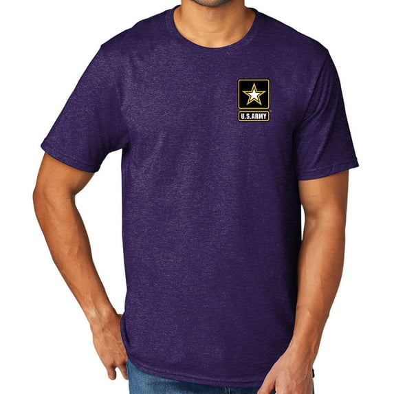US Army Military Men's TriBlend Tee Shirt, Large Team Purple Heather