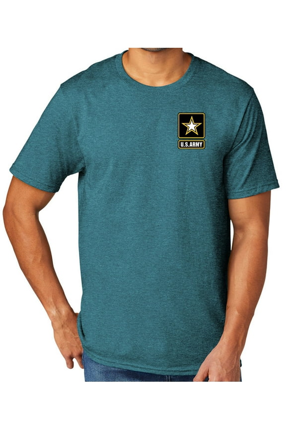 US Army Military Men's TriBlend Tee Shirt, Large Vivid Teal Heather