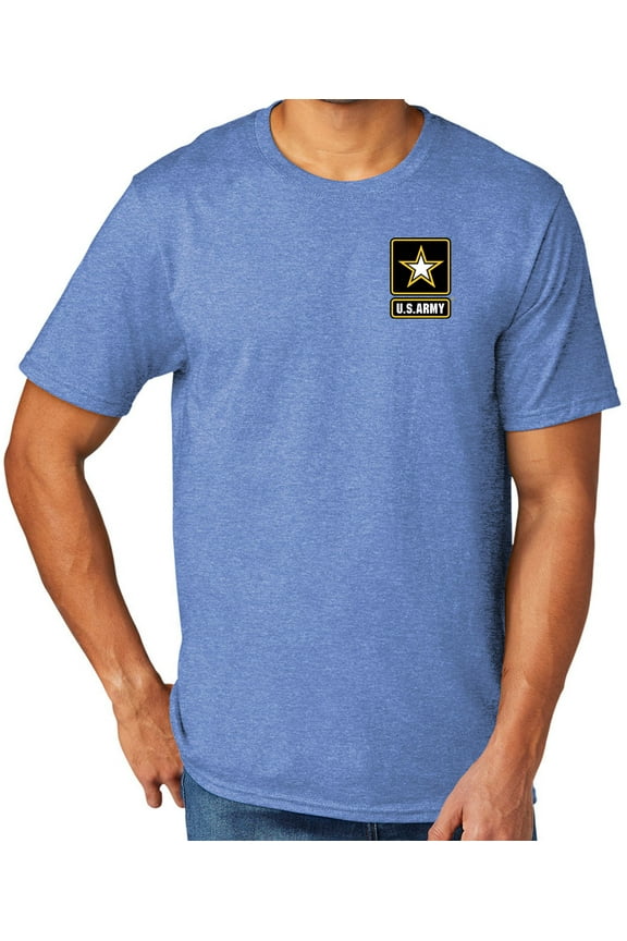 US Army Military Men's TriBlend Tee Shirt, Medium Carolina Blue Heather