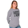 thumbnail image 1 of US Army Mom Military Soldier Pride Women's Long Sleeve T Shirt Brisco Brands M, 1 of 4