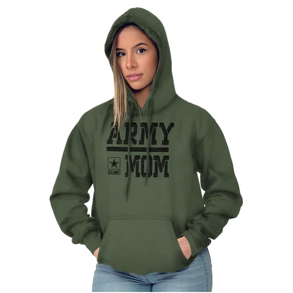 US Army Mom Military Star Logo Women Plus Size Hoodie Brisco Brands 3X