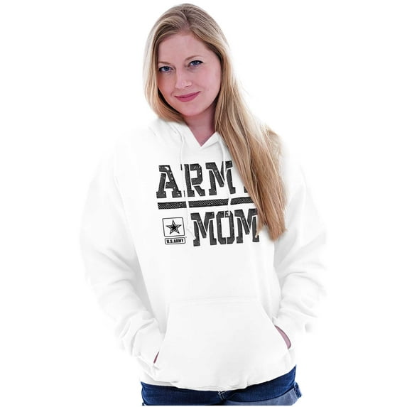 US Army Mom Military Star Logo Women Plus Size Hoodie Brisco Brands 4X