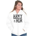 thumbnail image 1 of US Army Mom Military Star Logo Women Plus Size Zipper Hoodie Brisco Brands 2X, 1 of 5