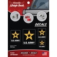 thumbnail image 1 of US Army New Star Logo Decals - Set of 4 US Army Stickers for Truck or Car Window, Phones, Tumbler, Laptop – Large Military Vehicle Decals 1.75" to 3.5", 1 of 5