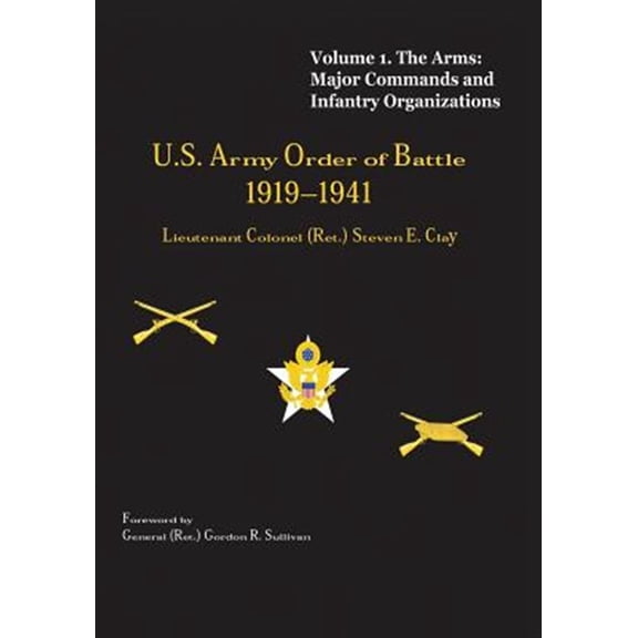 US Army Order of Battle, 1919-1941: Volume 1 - The Arms: Major Commands and Infantry Organizations, 1919-41 (Paperback)