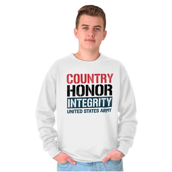 US Army Patriotic Proud American Sweatshirt for Men or Women Brisco Brands S