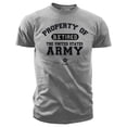 thumbnail image 1 of US Army Property of the Army Retired - Black Ink Mens T-Shirt Small, 1 of 1