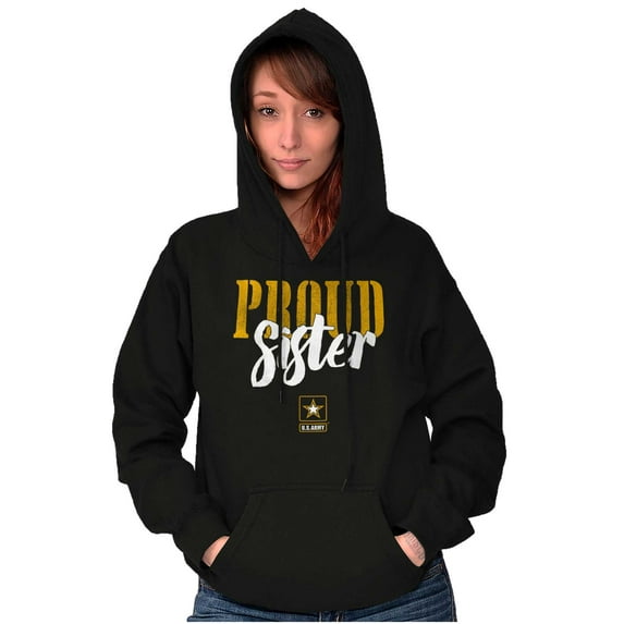 US Army Proud Sister Military Logo Women Plus Size Hoodie Brisco Brands 4X