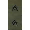 thumbnail image 1 of US Army Sergeant E-5 Rank OD Green Sew-On Patches - Pair, 1 of 1