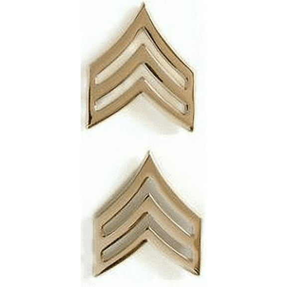 US Army Sergeant Gold Collar Rank Insignia