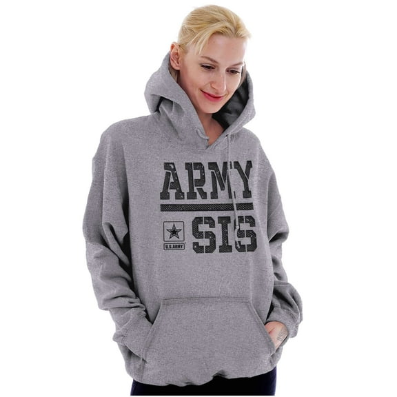 US Army Sis Military Star Logo Women Plus Size Hoodie Brisco Brands 3X