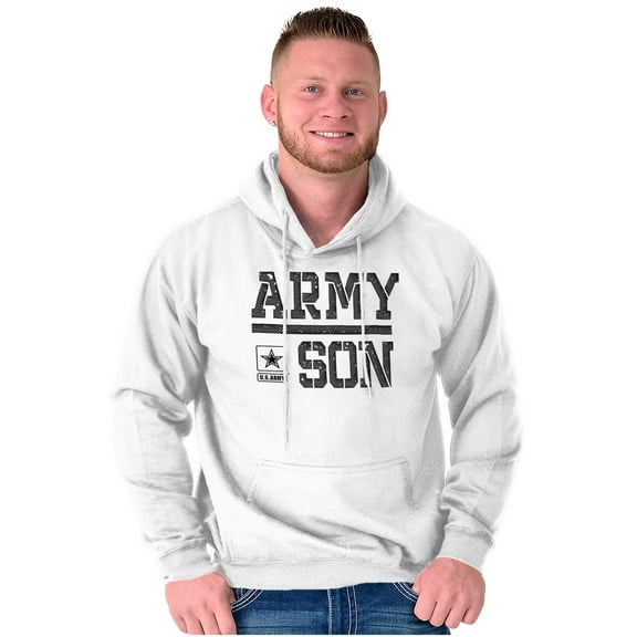 US Army Son Military Star Logo Hoodie Hooded Sweatshirt Men Brisco Brands L