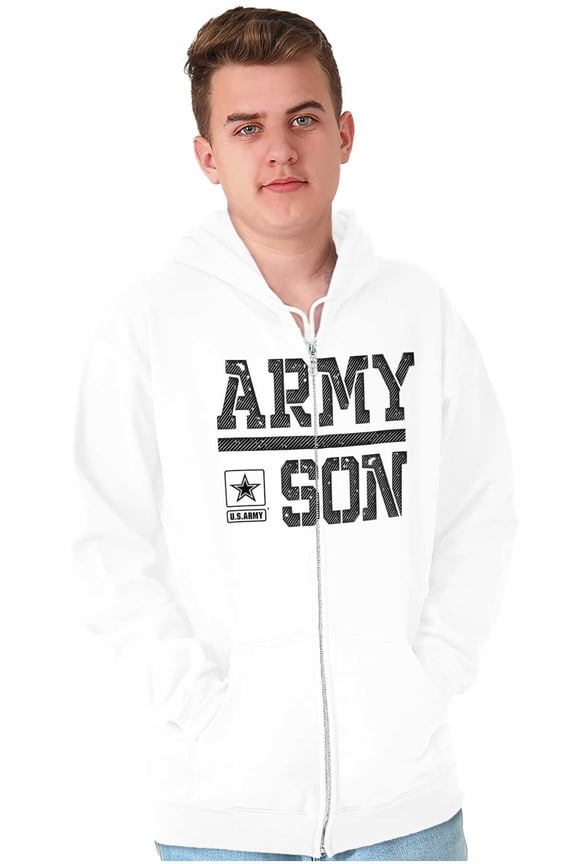 US Army Son Military Star Logo Men Big & Tall Zip Hoodie Brisco Brands 5X