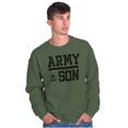 thumbnail image 1 of US Army Son Military Star Logo Men's Crewneck Sweatshirt Brisco Brands S, 1 of 6