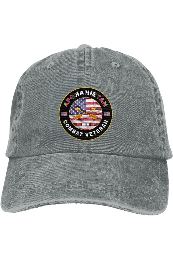US Army Special Forces Afghanistan Combat Veteran Dad Hat Baseball Unisex Baseball Adjustable Washed Cap