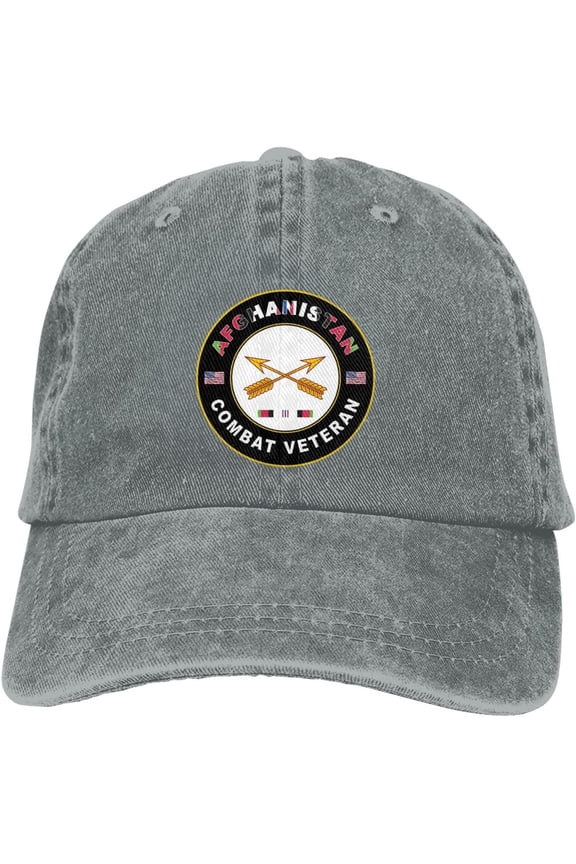 US Army Special Forces Afghanistan Combat Veteran Dad Hat Baseball Unisex Baseball Adjustable Washed Cap