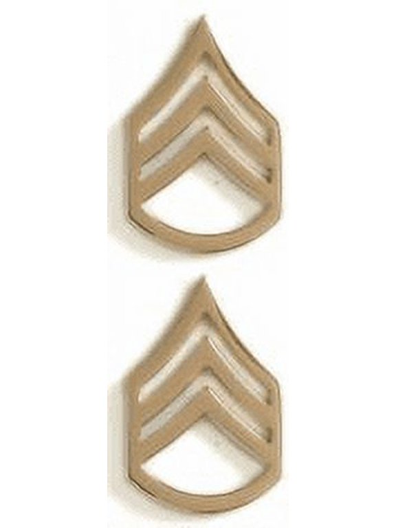 US Army Staff Sergeant Gold Collar Rank Insignia