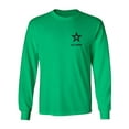 thumbnail image 1 of US Army Star Black Ink Left ChestAdult Long Sleeve T-shirt, 1 of 3
