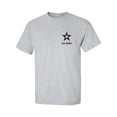 thumbnail image 1 of US Army Star Black Ink Left ChestAdult Short Sleeve T-shirt, 1 of 4