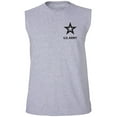 thumbnail image 1 of US Army Star Black Ink Left ChestAdult Sleeveless Tee, 1 of 4