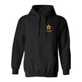 thumbnail image 1 of US Army Star Gold Ink Left Chest Adult Hooded Sweatshirt, 1 of 3