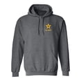 thumbnail image 1 of US Army Star Gold Ink Left Chest Adult Hooded Sweatshirt, 1 of 3