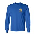 thumbnail image 1 of US Army Star Gold Ink Left Chest Adult Long Sleeve T-shirt, 1 of 3