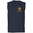 thumbnail image 1 of US Army Star Gold Ink Left Chest Adult Sleeveless Tee, 1 of 3