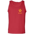 thumbnail image 1 of US Army Star Gold Ink Left Chest Adult Tank Top, 1 of 3