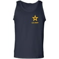thumbnail image 1 of US Army Star Gold Ink Left Chest Adult Tank Top, 1 of 3