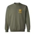 thumbnail image 1 of US Army Star Gold Ink Left Chest Crewneck Sweatshirt, 1 of 3