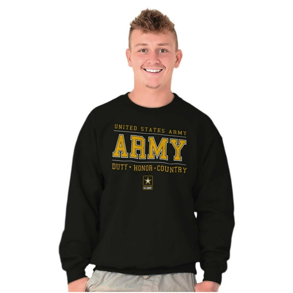 US Army Star Logo Duty Honor Country Sweatshirt for Men or Women Brisco Brands X
