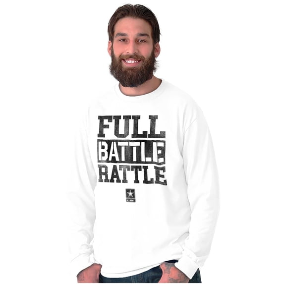 US Army Star Logo Full Battle Rattle Long Sleeve TShirt Men Women Brisco Brands M