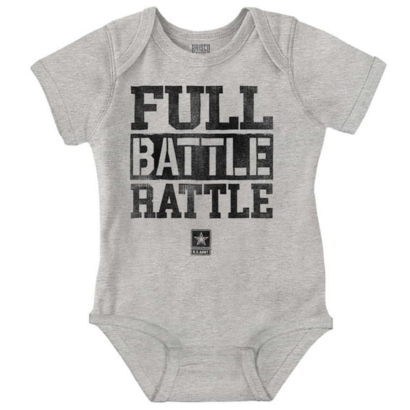 US Army Star Logo Full Battle Rattle Romper Boys or Girls Infant Baby Brisco Brands 6M
