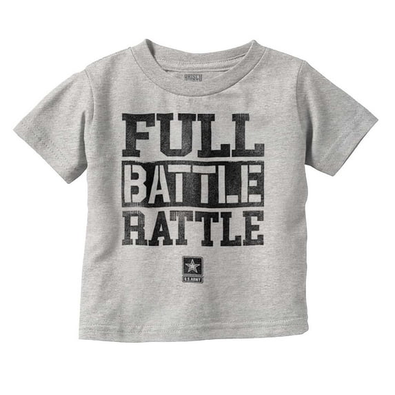US Army Star Logo Full Battle Rattle Toddler Boy Girl T Shirt Infant Toddler Brisco Brands 12M