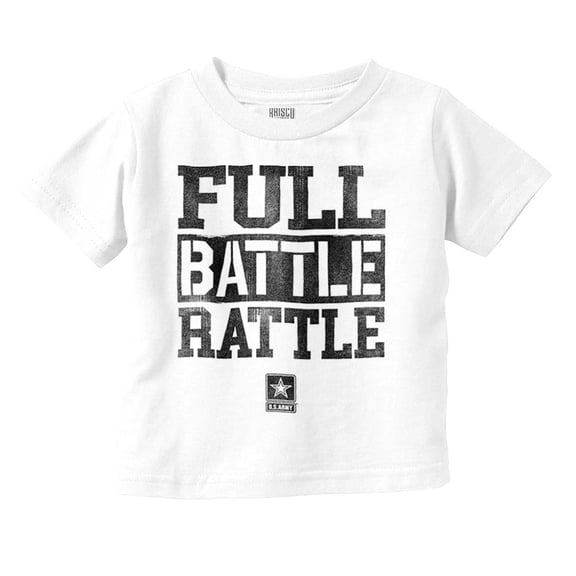 US Army Star Logo Full Battle Rattle Toddler Boy Girl T Shirt Infant Toddler Brisco Brands 2T