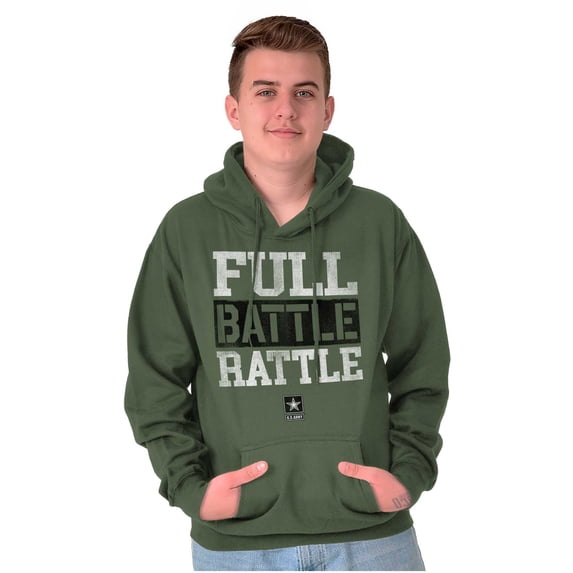 US Army Star Logo Full Battle Rattle Unisex Plus Fleece Graphic Hoodie Brisco Brands 4X