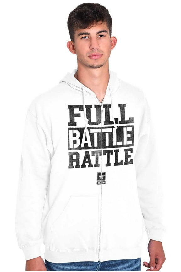 US Army Star Logo Full Battle Rattle Zip Up Hoodie Men's Women's Brisco Brands M