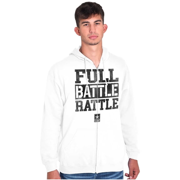 US Army Star Logo Full Battle Rattle Zip Up Hoodie Men's Women's Brisco Brands S