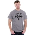 thumbnail image 1 of US Army Star Logo I Love My Soldier Men's Graphic T Shirt Tees Brisco Brands 2X, 1 of 5