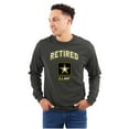thumbnail image 1 of US Army Star Logo Retired Military Long Sleeve TShirt Men Women Brisco Brands 2X, 1 of 6