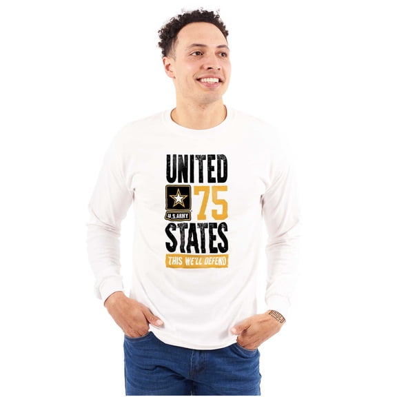 US Army Star Logo Retired Military Long Sleeve TShirt Men Women Brisco Brands S