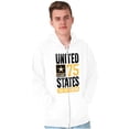 thumbnail image 1 of US Army Star Logo Retired Military Zip Up Hoodie Men's Women's Brisco Brands X, 1 of 6