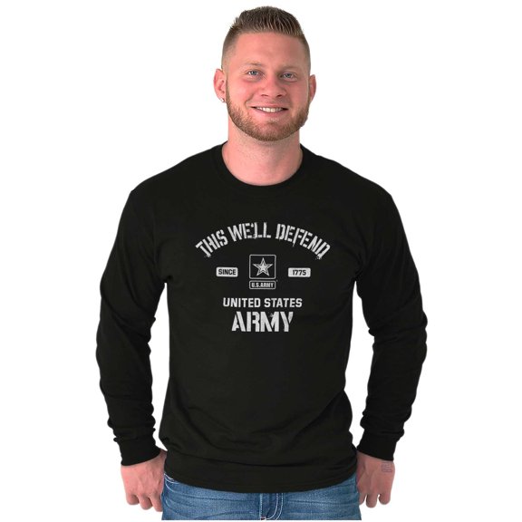 US Army Star Logo This We’ll Defend Long Sleeve TShirt Men Women Brisco Brands X