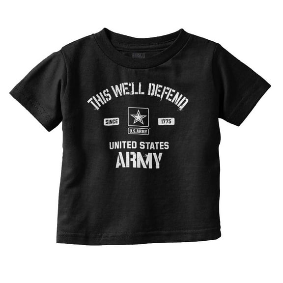 US Army Star Logo This We’ll Defend Toddler Boy Girl T Shirt Infant Toddler Brisco Brands 4T