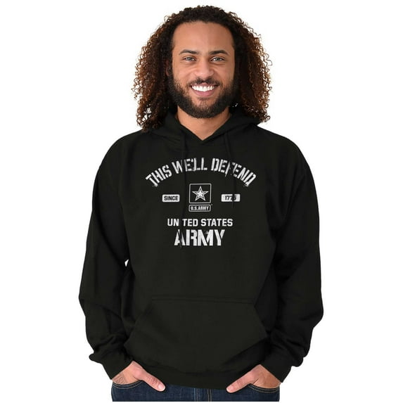 US Army Star Logo This We’ll Defend Unisex Plus Size Hoodie Brisco Brands 4X
